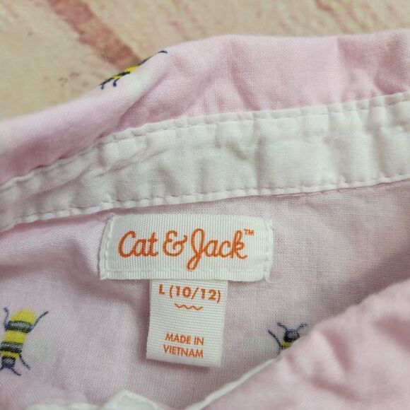 Cat and Jack Honey Bee shirt L10/12 - Picture 3 of 4